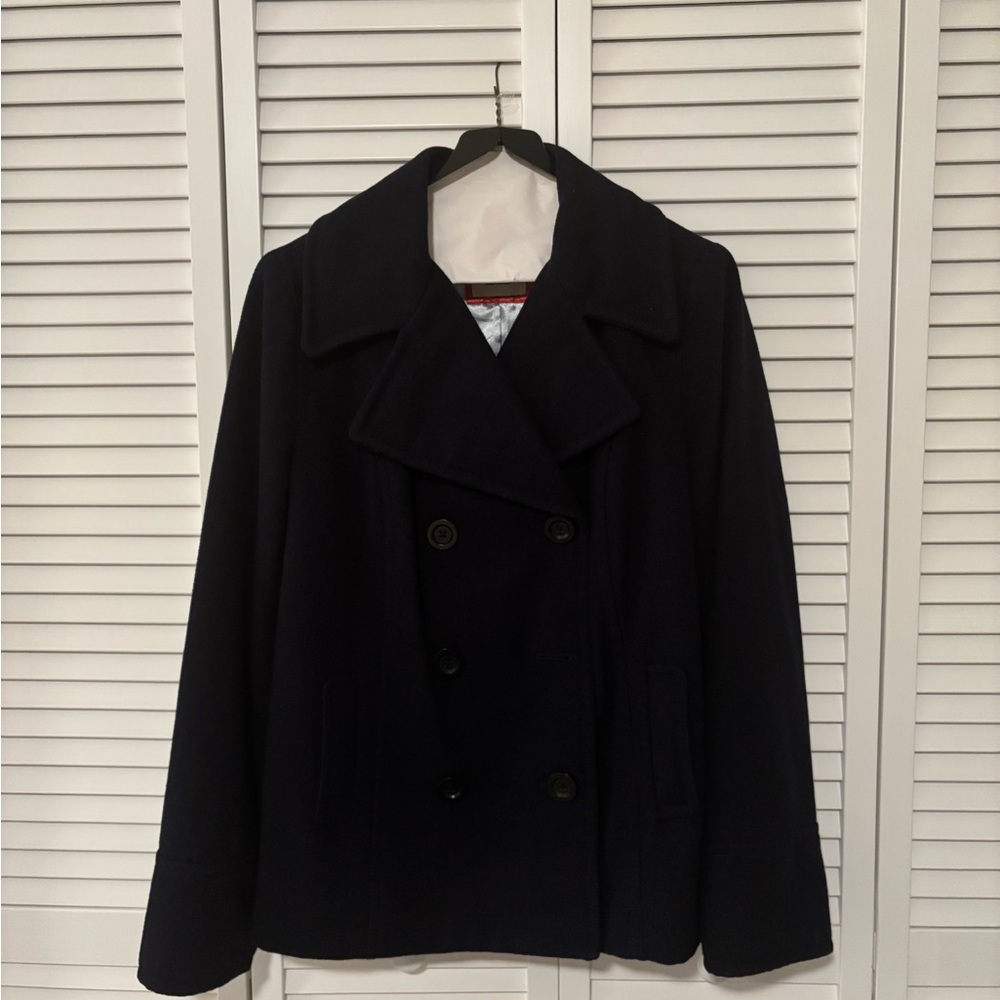 Old Navy Double Breasted Peacoat- Navy, Size Large